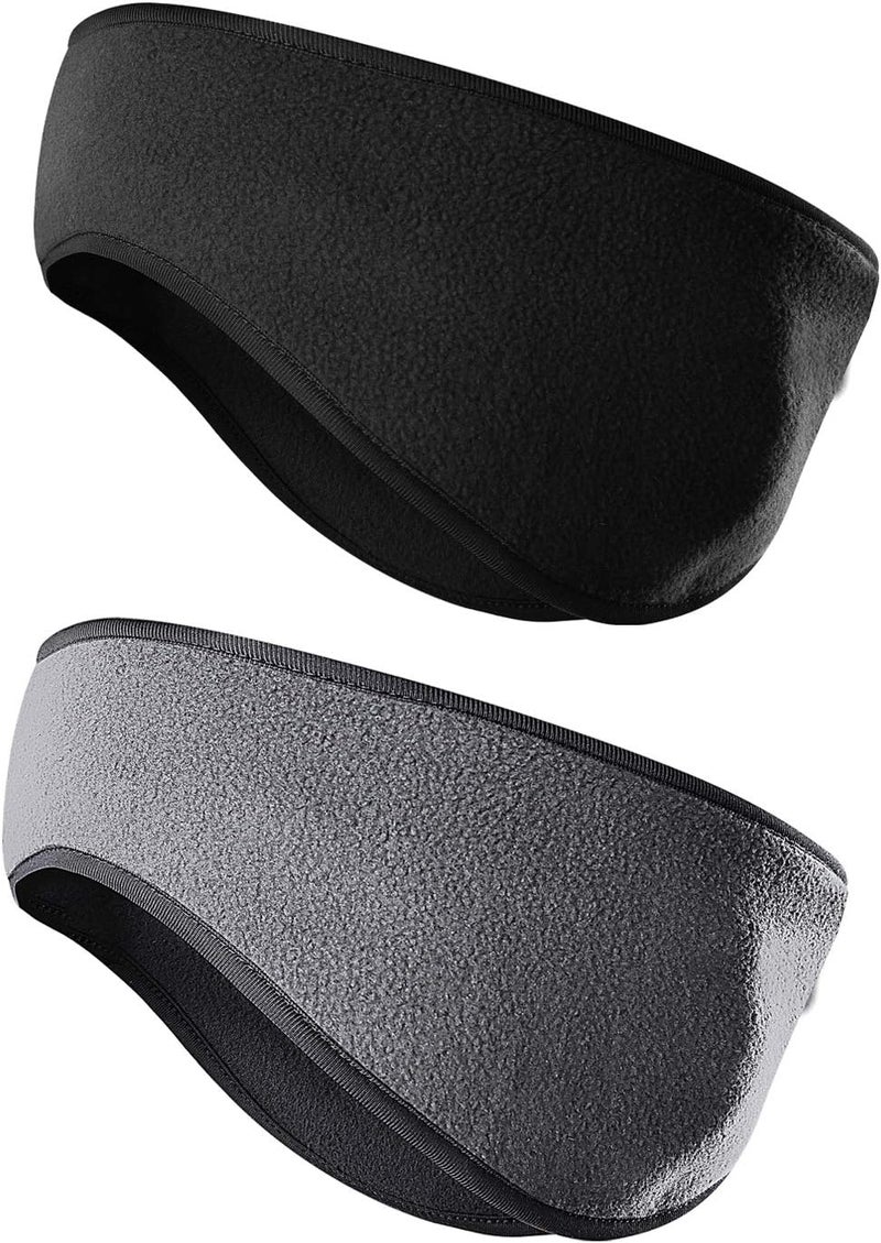 JOEYOUNG Fleece Ear Warmers for Men Women Kids - Winter Headband Ear Muffs Ear Covers for Cold Weather Running Cycling Ski - Image 1
